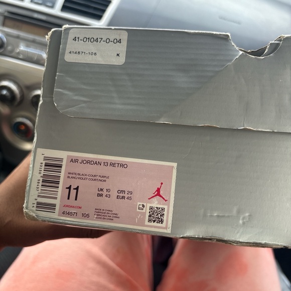 Jordan Other - Jordan Air Jordan 13 Retro Box — White/Black/Purple Label